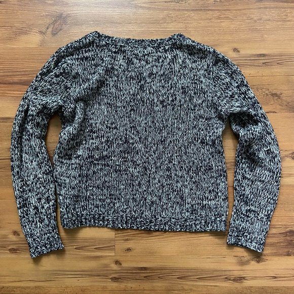 Grey/Black Basic Knit Sweater - Picture 1 of 5